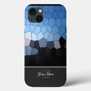Maritime mosaic tiles personal Monogram! iPhone 13 Case