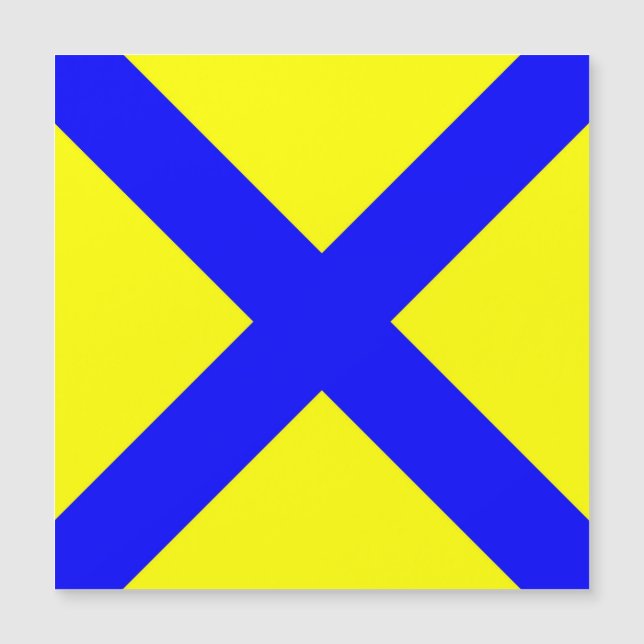 maritime nautical alphabet number five symbol flag (Front)