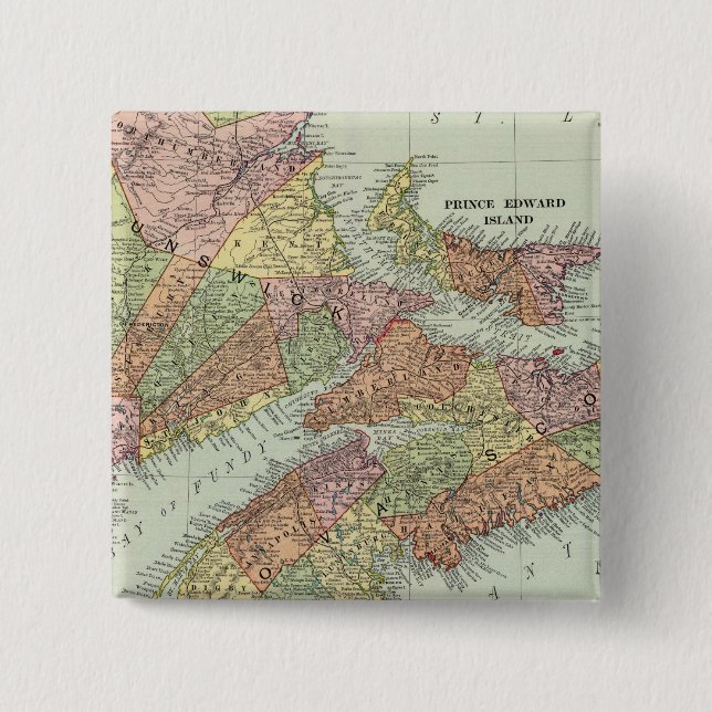 Maritime Provinces of Canada 15 Cm Square Badge (Front)