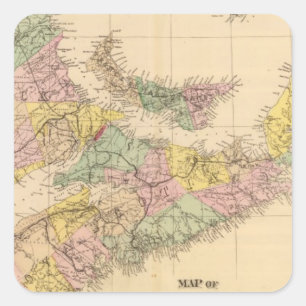 Maritime Provinces Square Sticker
