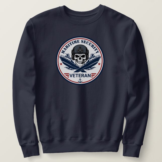 Maritime Security Veteran Tactical Emblem Sweatshirt (Design Front)