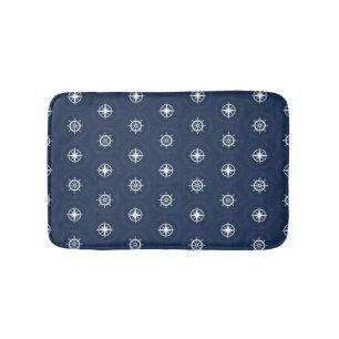 Maritime Tool Pattern Bath Mat
