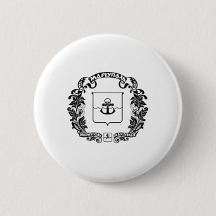 Mariupol City Flag Ukraine 1 6 Cm Round Badge