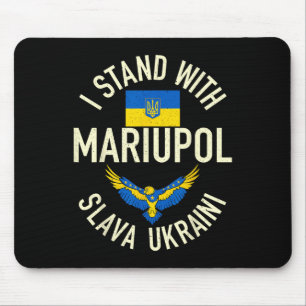 Mariupol Ukraine Vintage I Stand With Mariupol Ukr Mouse Pad