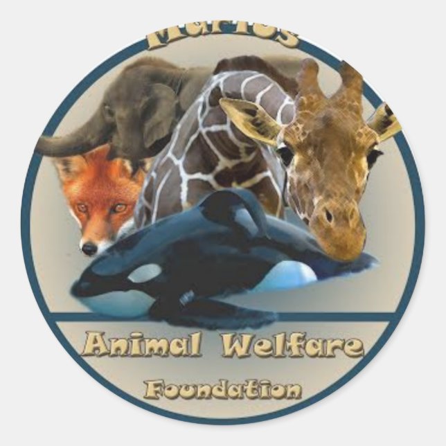 Marius Animal Welfare Foundation Logo Sticker (Front)
