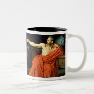 Marius at Minturnae, 1786 (oil on canvas) Two-Tone Coffee Mug