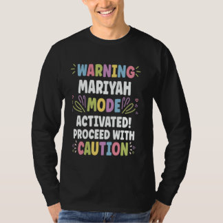 MARIYAH Personalised Name Funny Cute Custom MARIYA T-Shirt