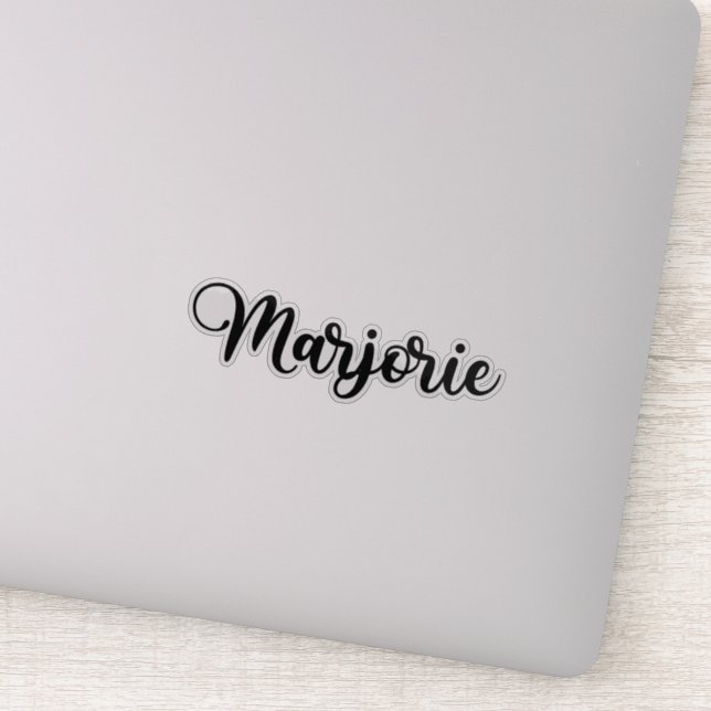 Marjorie Name - Handwritten Calligraphy (Detail)