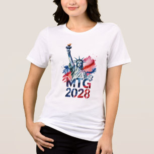 Marjorie Taylor Greene President 2028 Conservative Tri-Blend Shirt