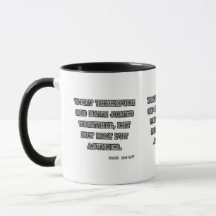 Mark 10:9 KJV Bible Scripture Two-Tone Mug