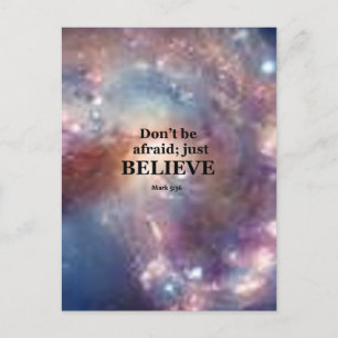 Mark 5:36 postcard
