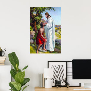 Mark 8:22-26 Jesus Heals a Blind Man Poster