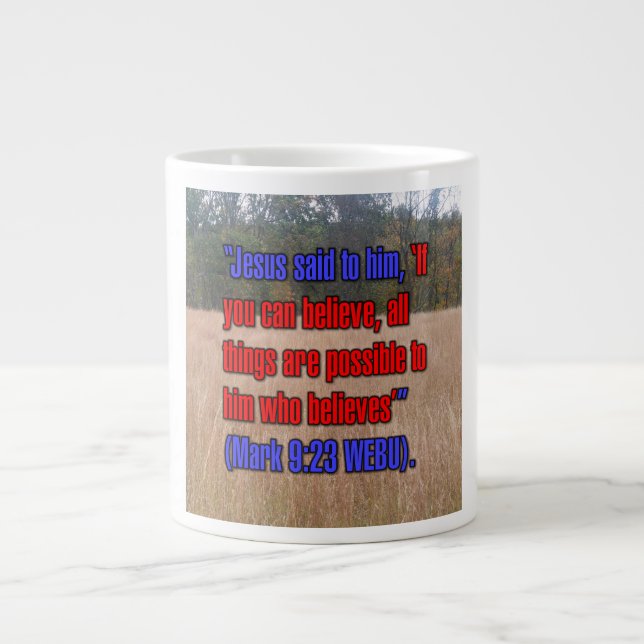 Mark 9:23 WEBU Mug (Front)