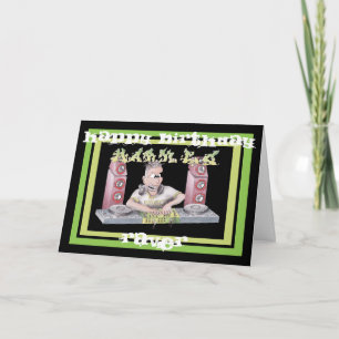 MARK AND G DJ cartoon card