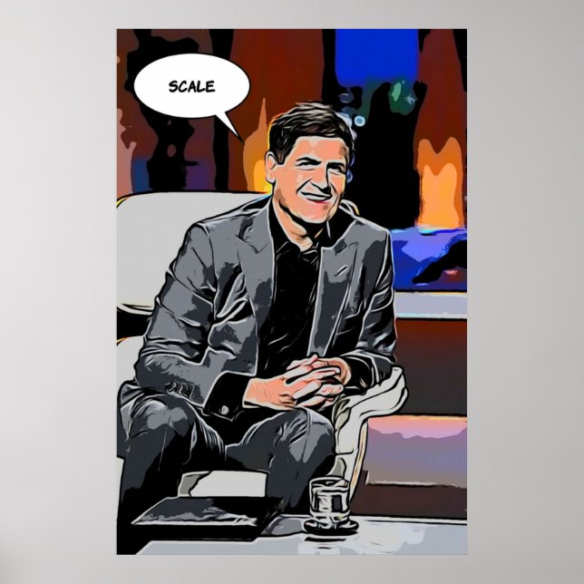 Mark Cuban Scale Shark Tank Poster (Front)