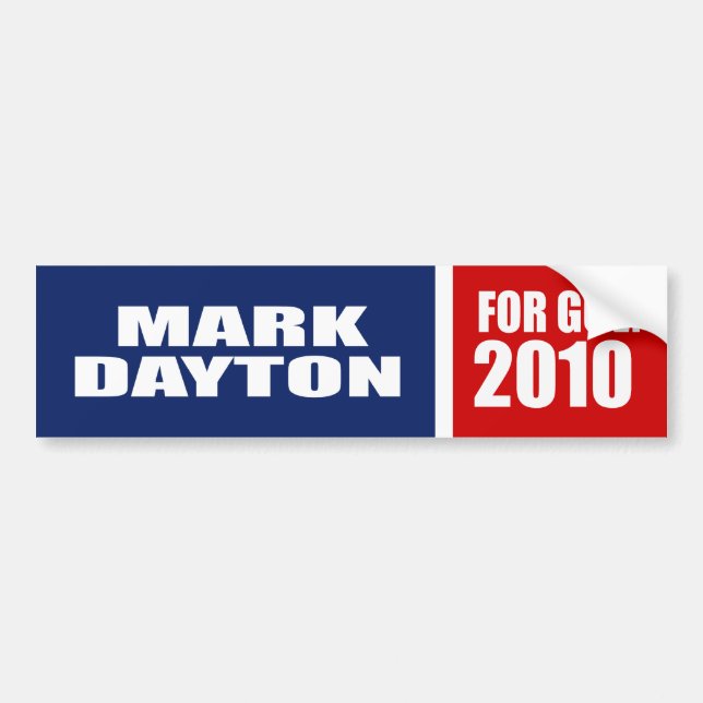 MARK DAYTON FOR GOVERNOR BUMPER STICKER (Front)