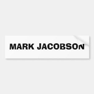 MARK JACOBSON BUMPER STICKER