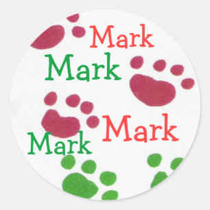 Mark name sticker