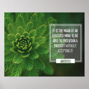 Mark Of An Educated Mind Poster