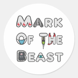 Mark Of The Beast Classic Round Sticker