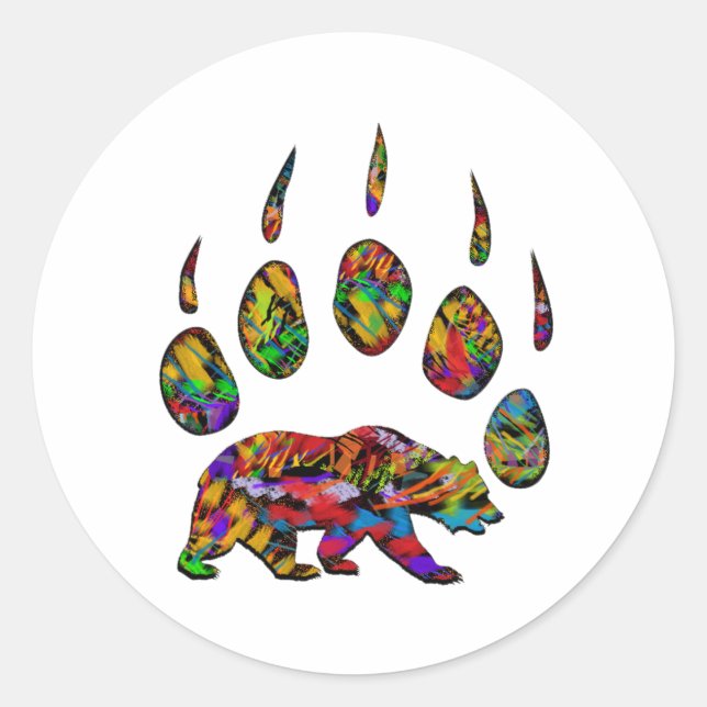 Mark of the Grizzly Classic Round Sticker (Front)