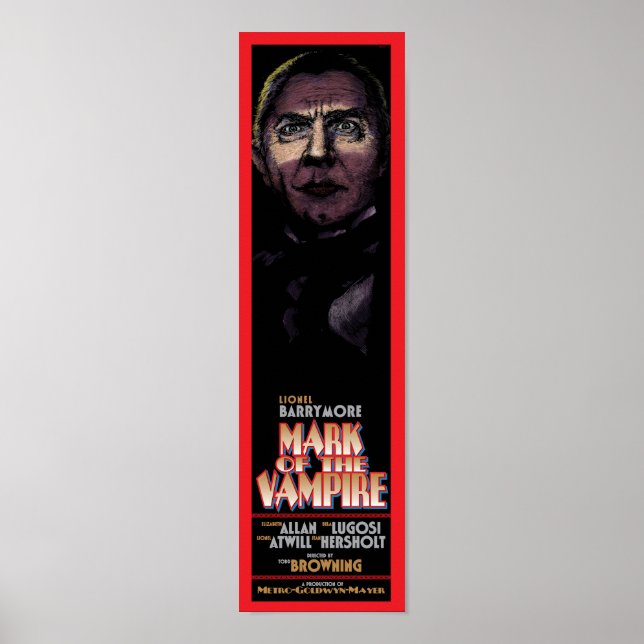MARK OF THE VAMPIRE - CLASSIC MOVIE POSTER (Front)