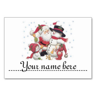 Mark-place for the table of Christmas - Table Number