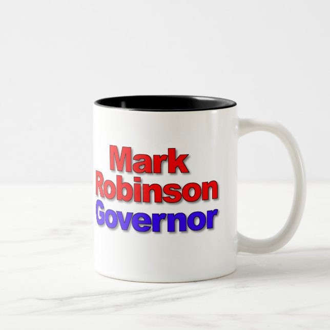 Mark Robinson for Governor 2024 Two-Tone Coffee Mug (Right)