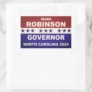 Mark Robinson Governor North Carolina 2024 Rectangular Sticker