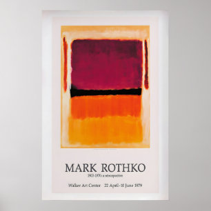 Mark Rothko 1979 Exhibition Poster Vintage