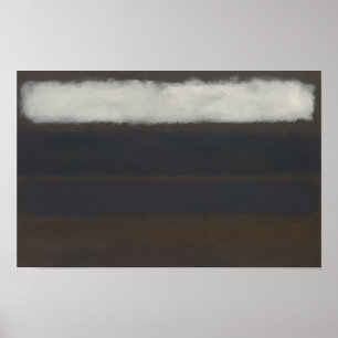 Mark Rothko - No. 14 (Horizontals, White over Dark Poster