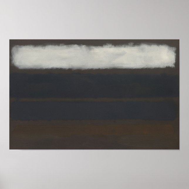 Mark Rothko - No. 14 (Horizontals, White over Dark Poster (Front)