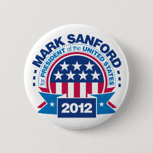 Mark Sanford for President 2012 6 Cm Round Badge