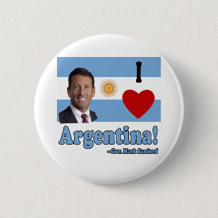 Mark Sanford I Love Argentina 6 Cm Round Badge
