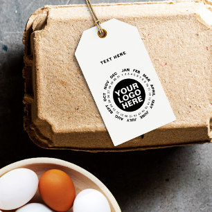 Mark the Date - Logo Calendar Hang Tag White