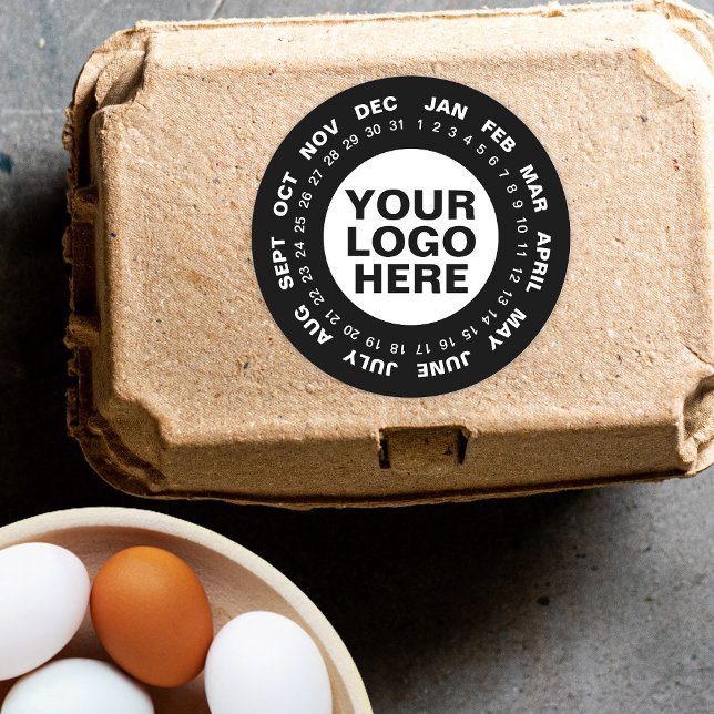 Mark the Date - Logo Calendar Stickers Black (Creator Uploaded)
