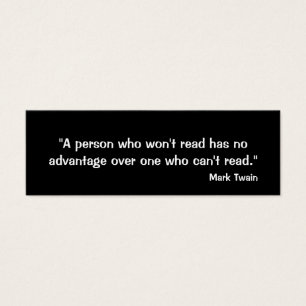 Mark Twain Bookmark