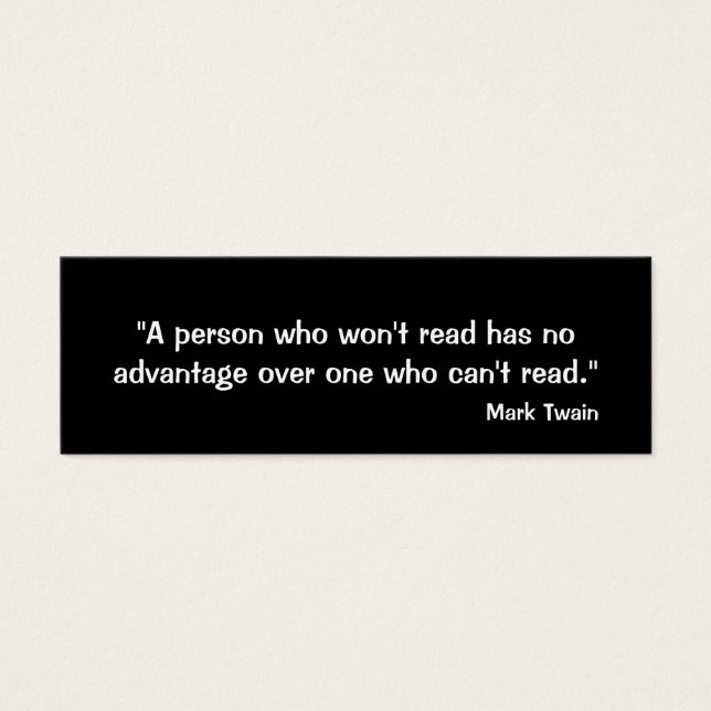 Mark Twain Bookmark (Front)