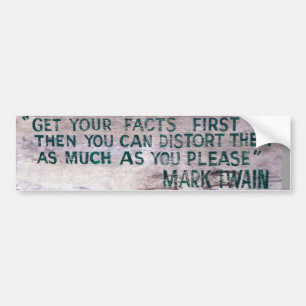 Mark Twain bumper sticker