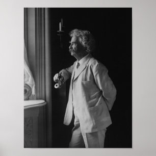 MARK TWAIN c. 1907 Poster