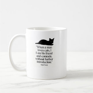 Mark Twain Cat Quote Mug