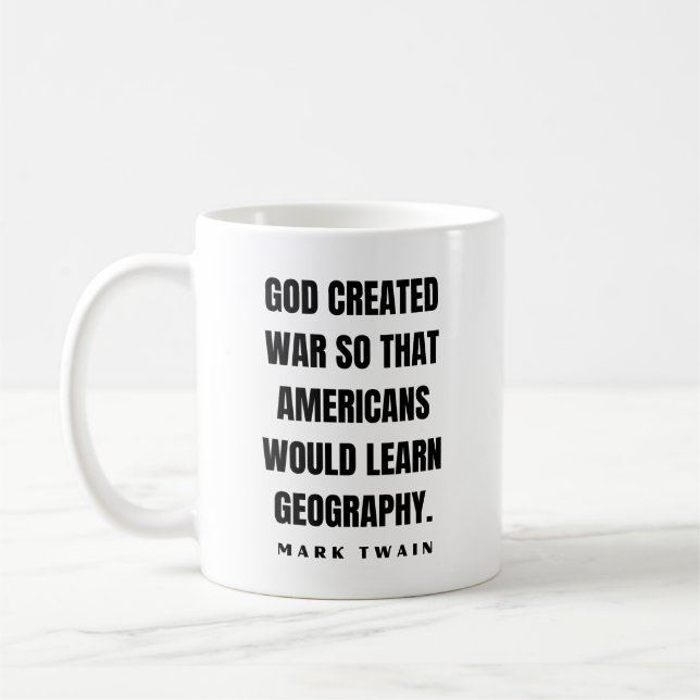 Mark Twain Joke Coffee Mug (Left)