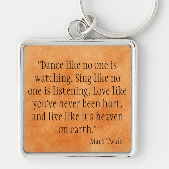 Mark Twain Key Ring (Front)