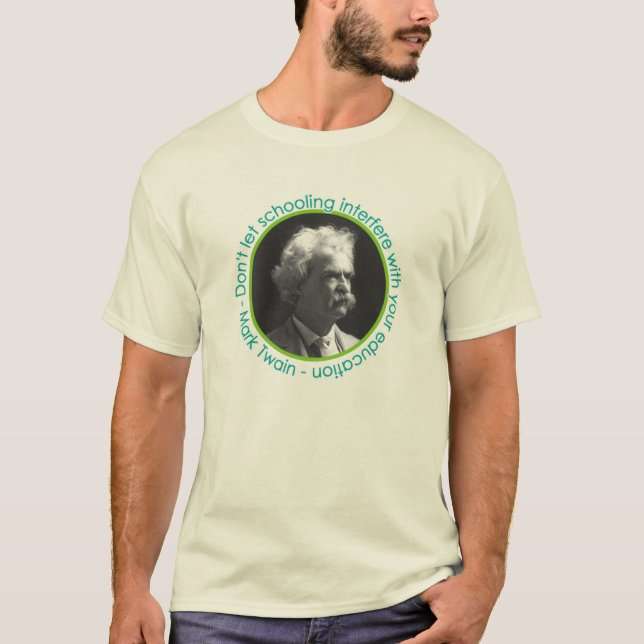 Mark Twain Portrait With Quote Shirt (Front)
