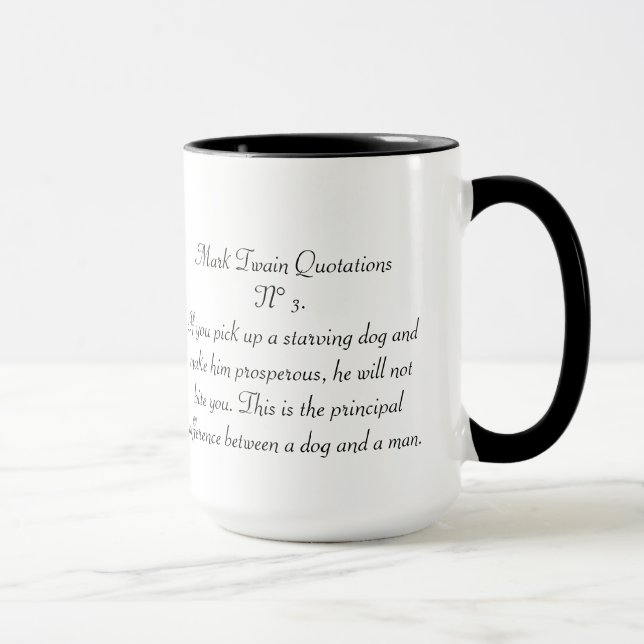 Mark Twain Quotations N° 3 Mug (Right)