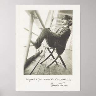 Mark Twain Quote Handwritten American Literature Poster