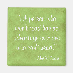 Mark Twain Quote Magnet