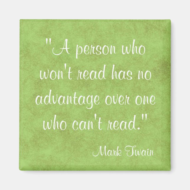 Mark Twain Quote Magnet (Front)