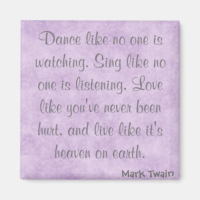 Mark Twain Quote Magnet (Front)