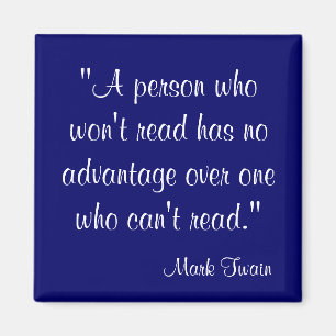 Mark Twain Quote Magnet